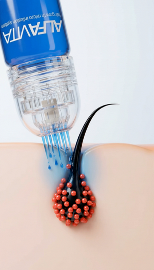 Microinfusion delivered straight to the follicle
